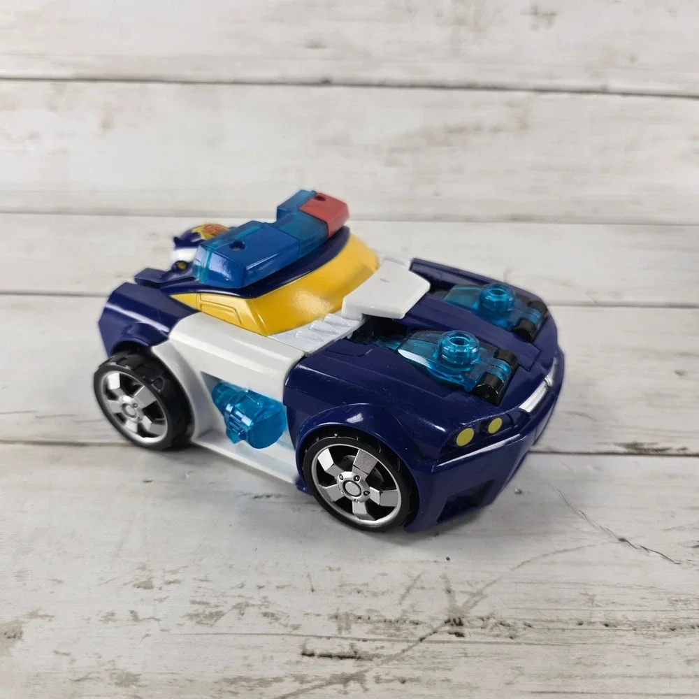 2 Hasbro Transformers Rescue Bots Chase the Police-Bot & Sideswipe Action Figure